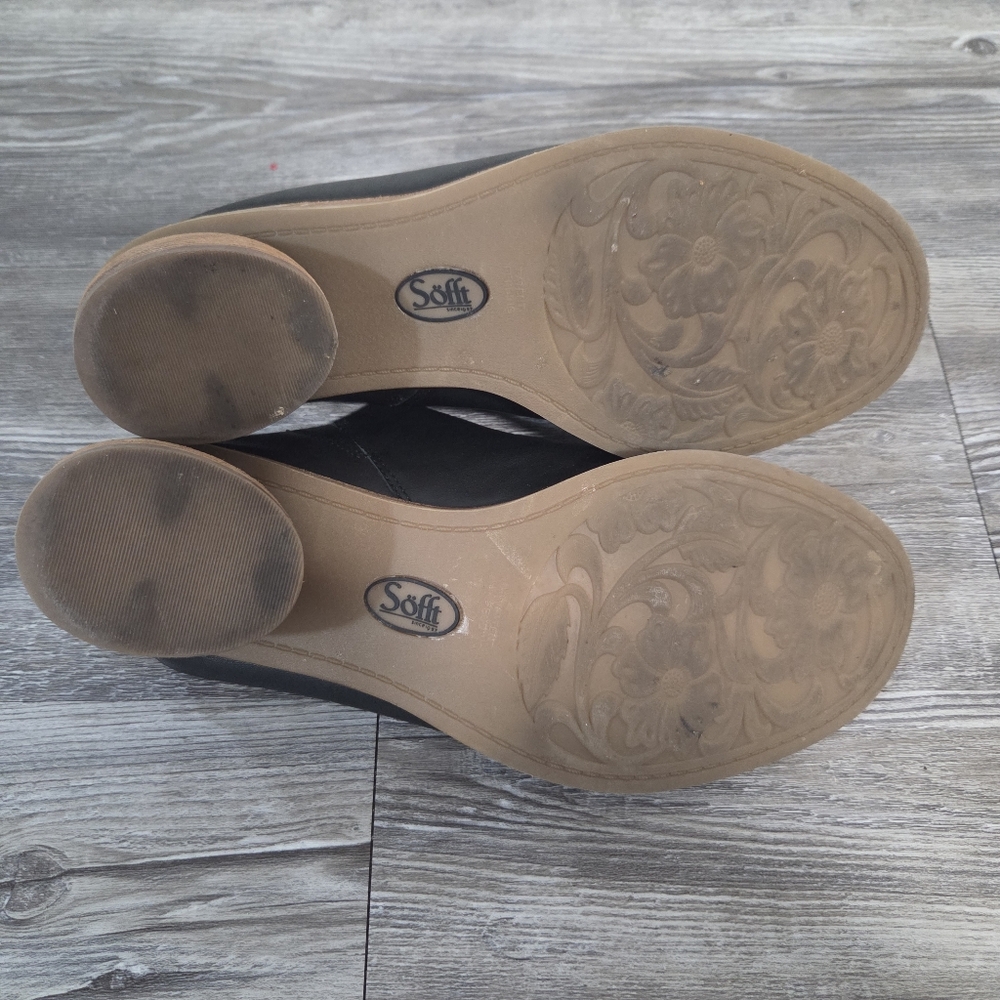 Sofft Women's Aneesa Leather Peep Toe Slip On  sz 9.5 - Picture 4 of 8